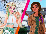 Elsa and Moana Exchange Students